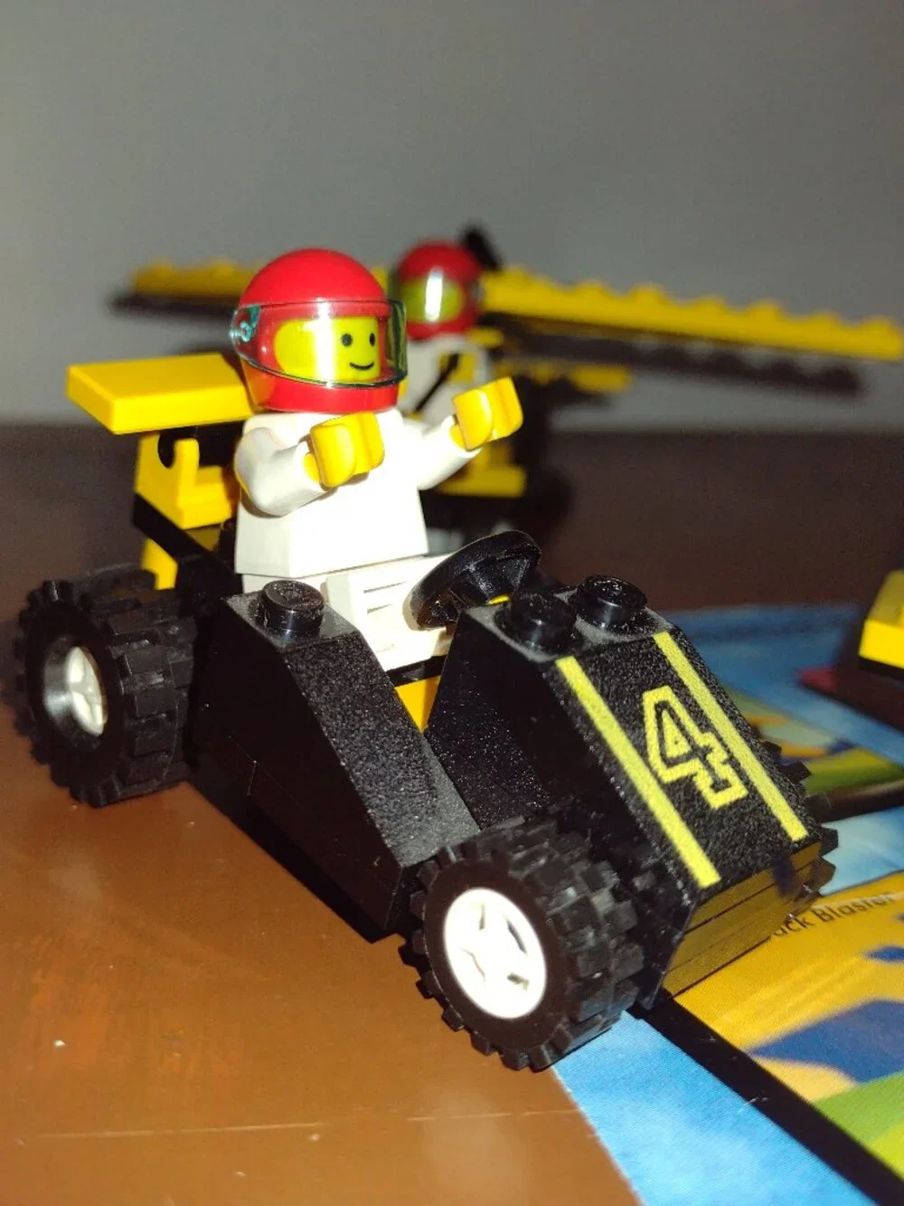 Five Like New Lego Stunt Club and Space Ship with 4 minifigs